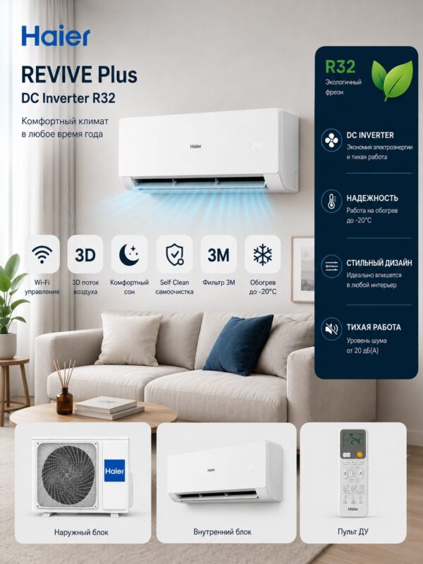 HAIER REVIVE Plus DC Inverter R32