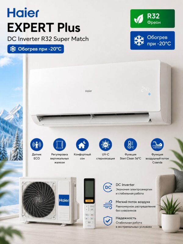 Haier EXPERT Plus DC Inverter R32 Super Match