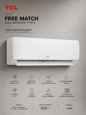 TCL Free Match Wall Mounted Type 2 (ВНУТРЕННИЙ БЛОК)