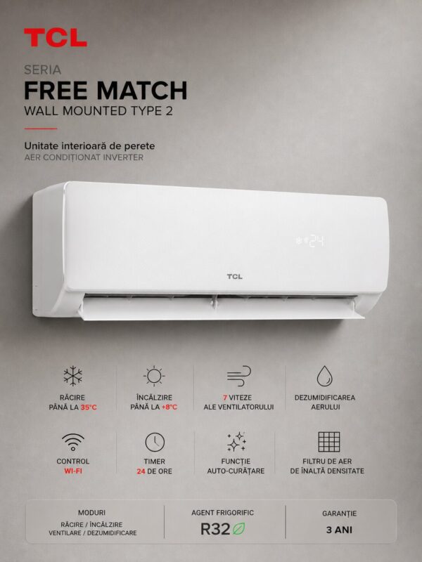 TCL Free Match Wall Mounted Type 2 (Bloc intern)
