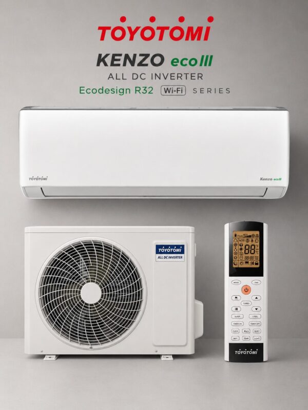 Toyotomi KENZO ecoIII ALL DC Inverter Ecodesign R32 Wi-Fi Series